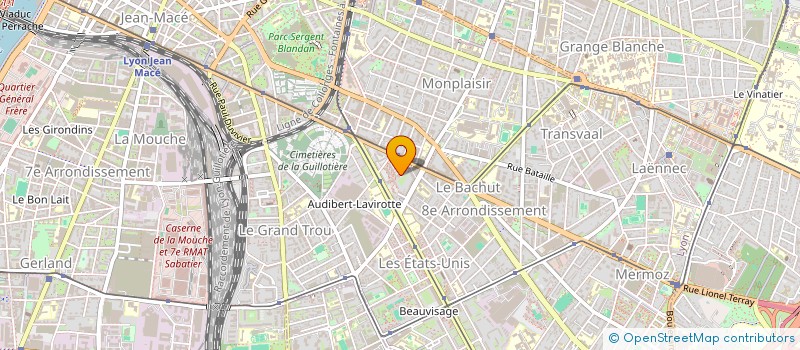 localisation de l'entreprise MADAME VALERIE BENAROUS  LYON 8EME