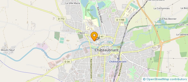localisation de l'entreprise MADAME VALERIE BENOIT à CHATEAUBRIANT