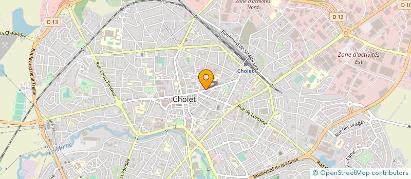 localisation de l'entreprise MADAME VALERIE BERNIER à CHOLET