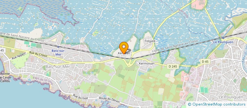 localisation de l'entreprise MADAME VALERIE BERNIER à BATZ-SUR-MER