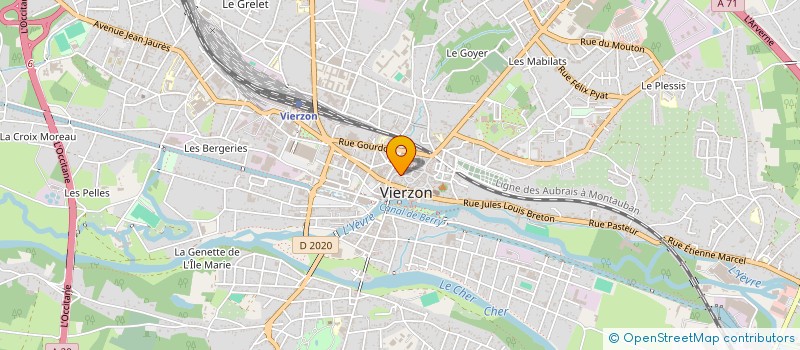 localisation de l'entreprise MADAME VALERIE BERTIN  VIERZON