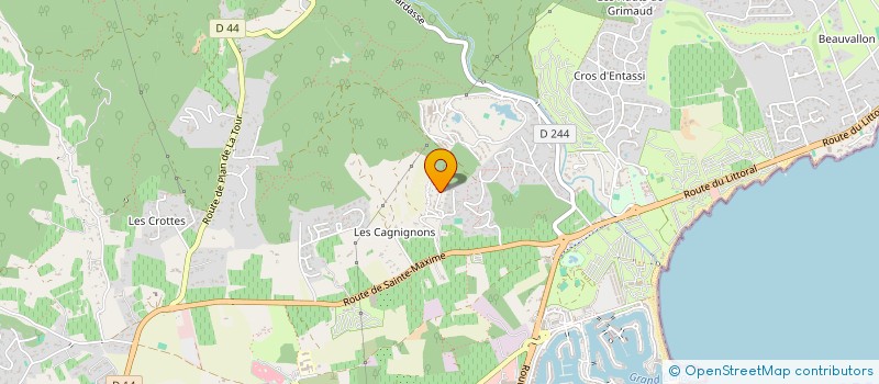 localisation de l'entreprise MADAME VALERIE BERTOLOTTO  GRIMAUD