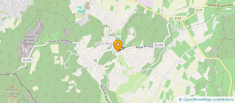 localisation de l'entreprise MADAME VALERIE BERTRAND  SAINT-RESTITUT