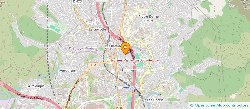 localisation de l'entreprise MADAME VALERIE BERTRAND à MARSEILLE
