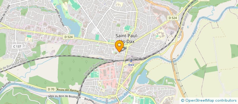 localisation de l'entreprise MADAME VALERIE BERTRANDE  SAINT-PAUL-LES-DAX