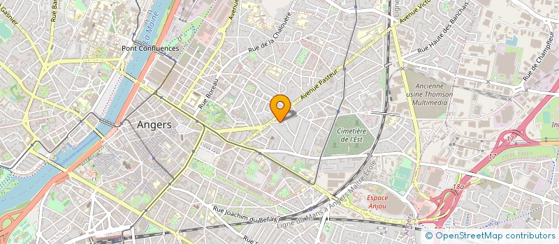 localisation de l'entreprise MADAME VALERIE BESNARD à ANGERS