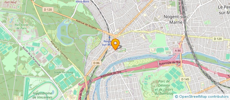 localisation de l'entreprise MADAME VALERIE BEZIZ  NOGENT-SUR-MARNE