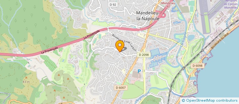 localisation de l'entreprise MADAME VALERIE BICHARD à MANDELIEU-LA-NAPOULE