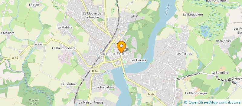 localisation de l'entreprise MADAME VALERIE BICHON  SUCE-SUR-ERDRE