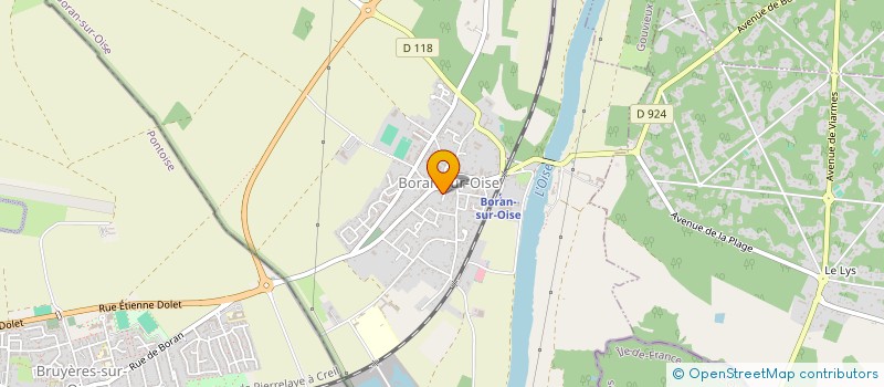 localisation de l'entreprise MADAME VALERIE BIDALLIER  BORAN-SUR-OISE