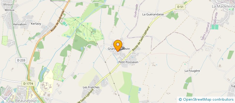 localisation de l'entreprise MADAME VALERIE BIDAUD à GUERANDE