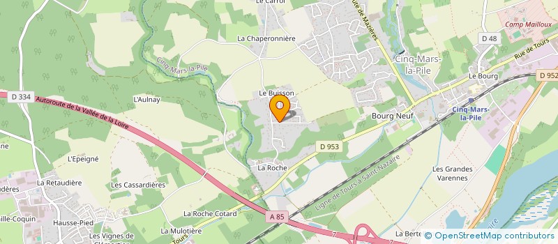 localisation de l'entreprise MADAME VALERIE BIGNON  CINQ-MARS-LA-PILE