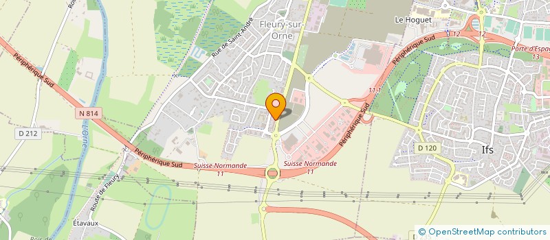 localisation de l'entreprise MADAME VALERIE BINET  FLEURY-SUR-ORNE