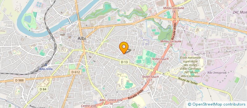 localisation de l'entreprise MADAME VALERIE BIROT à ALBI