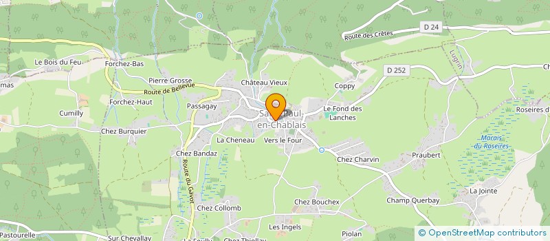 localisation de l'entreprise MADAME VALERIE BIRRAUD à SAINT-PAUL-EN-CHABLAIS