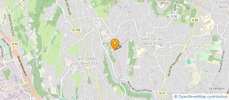 localisation de l'entreprise MADAME VALERIE BLAIS  SAINT-CYR-AU-MONT-D'OR