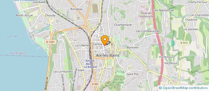 localisation de l'entreprise MADAME VALERIE BLANCHIN à AIX-LES-BAINS