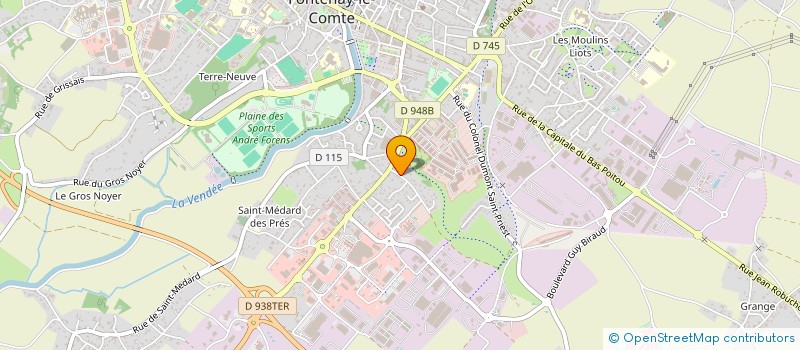 localisation de l'entreprise MADAME VALERIE BLESEL  FONTENAY-LE-COMTE