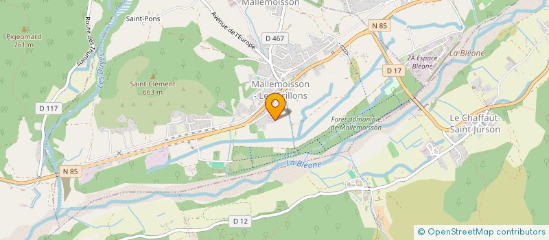 localisation de l'entreprise MADAME VALERIE BOCHELEN  MALLEMOISSON