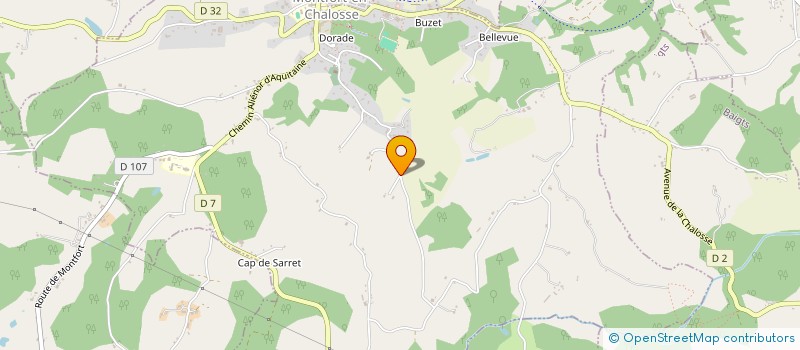 localisation de l'entreprise MADAME VALERIE BODINIER  MONTFORT-EN-CHALOSSE