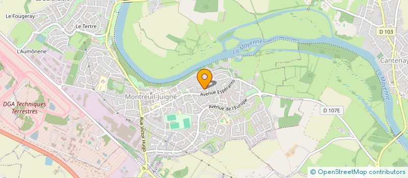 localisation de l'entreprise MADAME VALERIE BOISNEAULT  MONTREUIL-JUIGNE