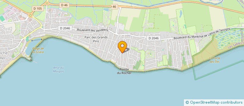 localisation de l'entreprise MADAME VALERIE BOISSERIE à LA TRANCHE-SUR-MER