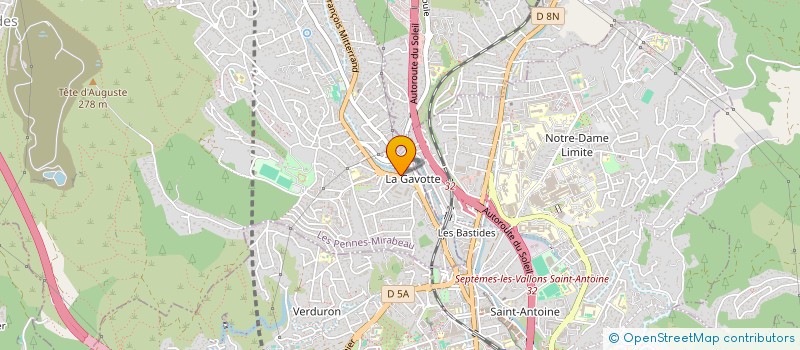 localisation de l'entreprise MADAME VALERIE BONNAVION à LES PENNES-MIRABEAU