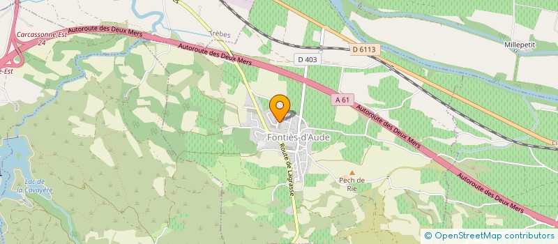 localisation de l'entreprise MADAME VALERIE BONNEFOUSSIE à FONTIES-D'AUDE