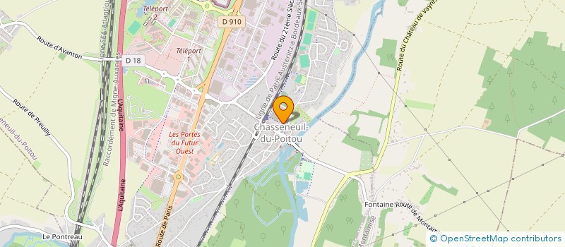 localisation de l'entreprise MADAME VALERIE BONNIN  CHASSENEUIL-DU-POITOU