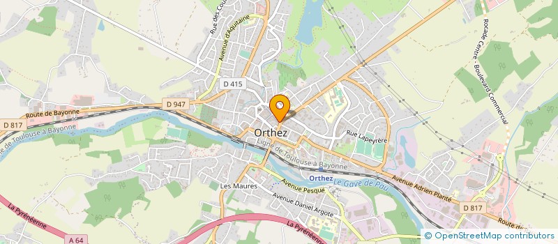 localisation de l'entreprise MADAME VALERIE BONY  ORTHEZ