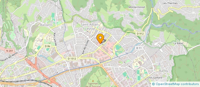 localisation de l'entreprise MADAME VALERIE BORGEL  SAINT-ALBAN-LEYSSE