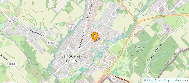 localisation de l'entreprise MADAME VALERIE BORNE à SAINT-GENIS-POUILLY