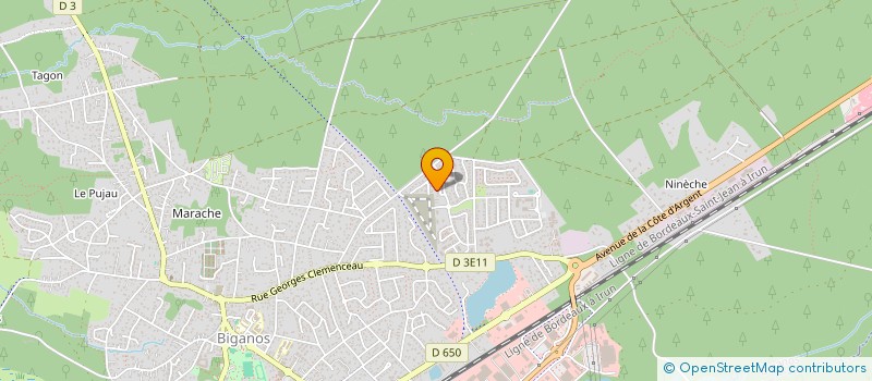 localisation de l'entreprise MADAME VALERIE BOSCHER  BIGANOS