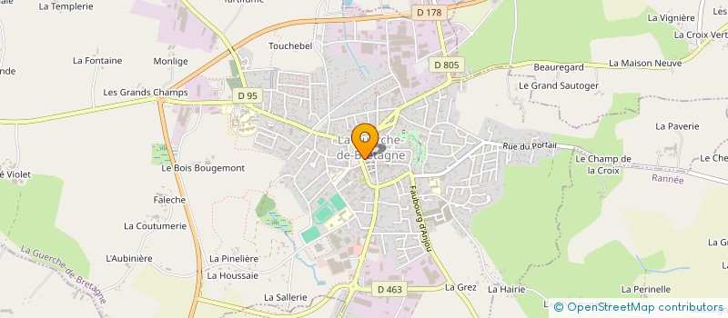 localisation de l'entreprise MADAME VALERIE BOSSE  LA GUERCHE-DE-BRETAGNE