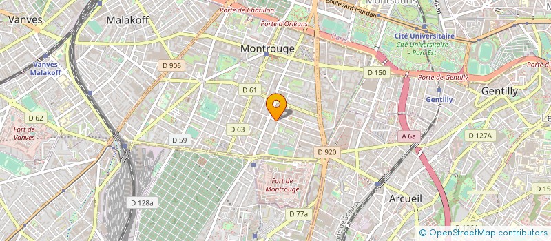 localisation de l'entreprise MADAME VALERIE BOSSO à MONTROUGE