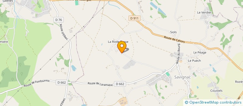 localisation de l'entreprise MADAME VALERIE BOUDET  SAVIGNAC