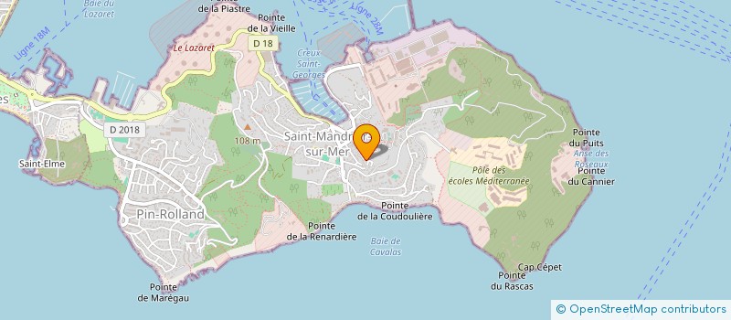 localisation de l'entreprise MADAME VALERIE BOUILLARD  SAINT-MANDRIER-SUR-MER