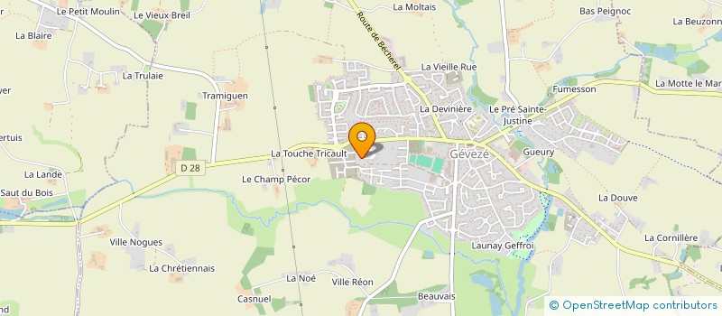 localisation de l'entreprise MADAME VALERIE BOULAIRE à GEVEZE