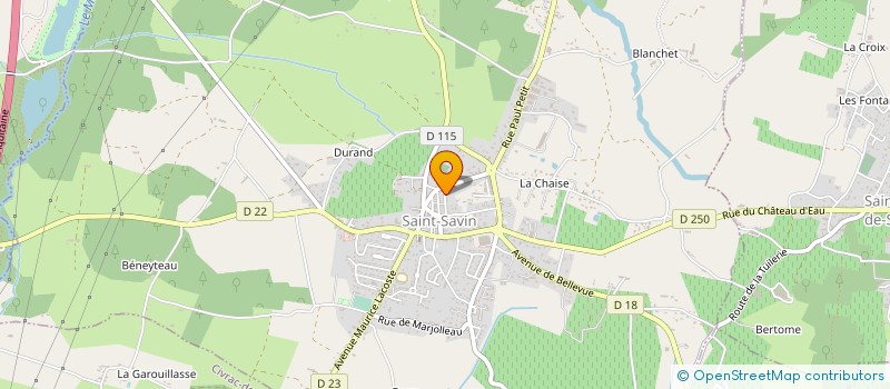 localisation de l'entreprise MADAME VALERIE BOURDELAIS à SAINT-SAVIN