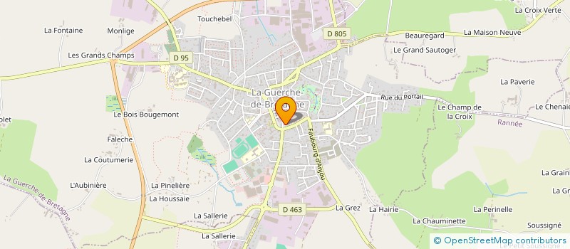 localisation de l'entreprise MADAME VALERIE BOURGEAIS  LA GUERCHE-DE-BRETAGNE