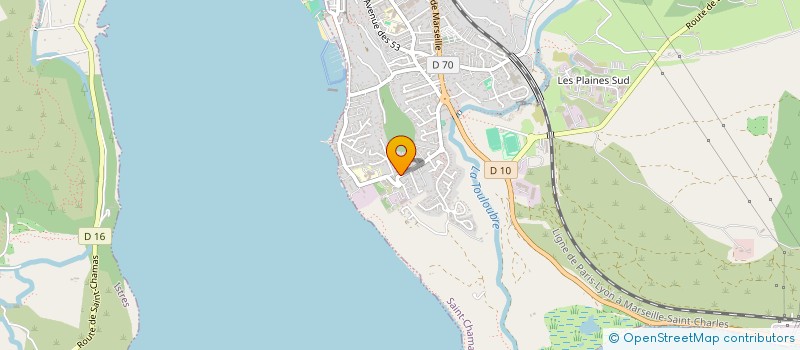 localisation de l'entreprise MADAME VALERIE BOURGEOIS  SAINT-CHAMAS