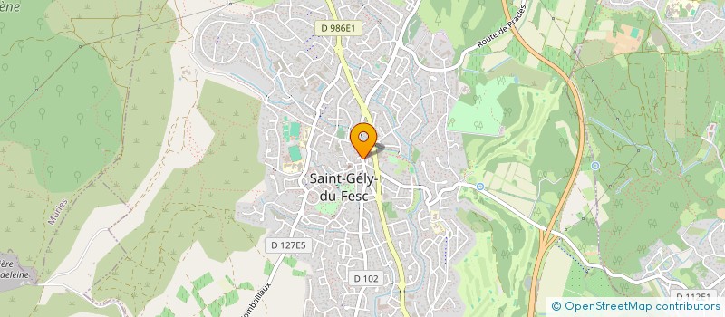 localisation de l'entreprise MADAME VALERIE BOURGUET  SAINT-GELY-DU-FESC