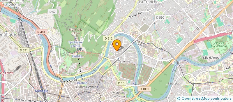 localisation de l'entreprise MADAME VALERIE BOURIN à LA TRONCHE