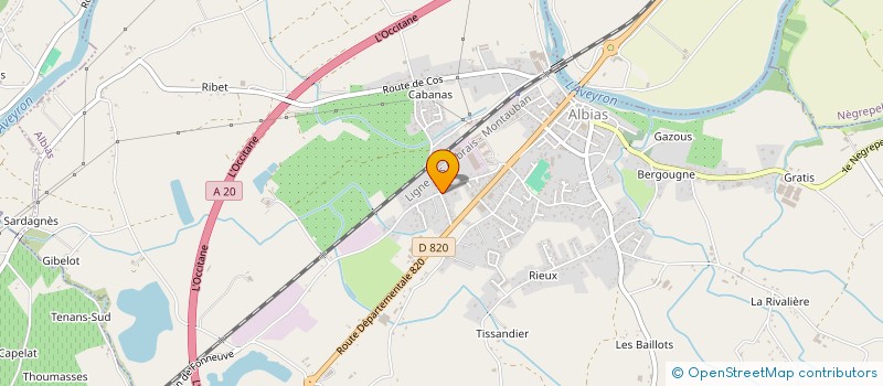 localisation de l'entreprise MADAME VALERIE BOUSQUET  ALBIAS