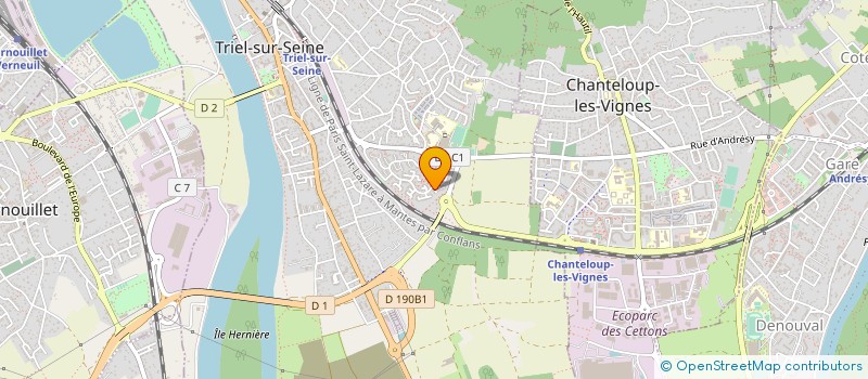 localisation de l'entreprise MADAME VALERIE BOUTET  TRIEL-SUR-SEINE