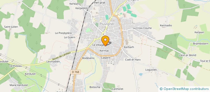 localisation de l'entreprise MADAME VALERIE BOZEC  PLUVIGNER