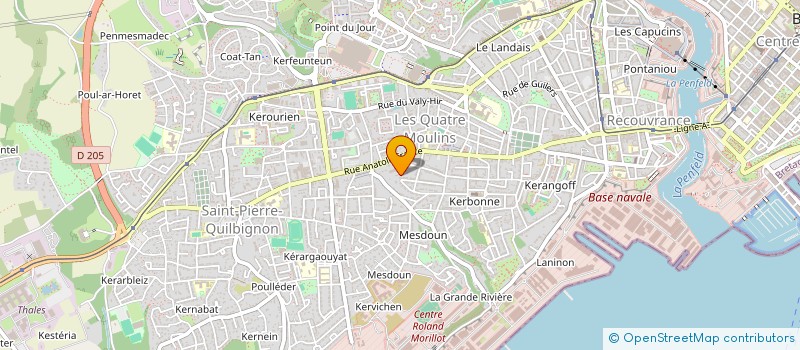 localisation de l'entreprise MADAME VALERIE BRABANT à BREST