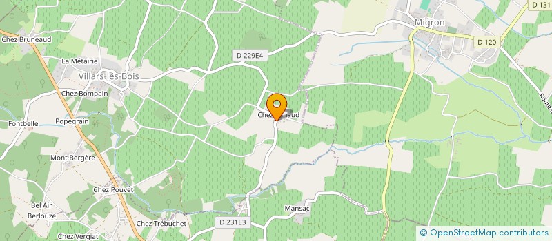 localisation de l'entreprise MADAME VALERIE BRANDALISE  VILLARS-LES-BOIS