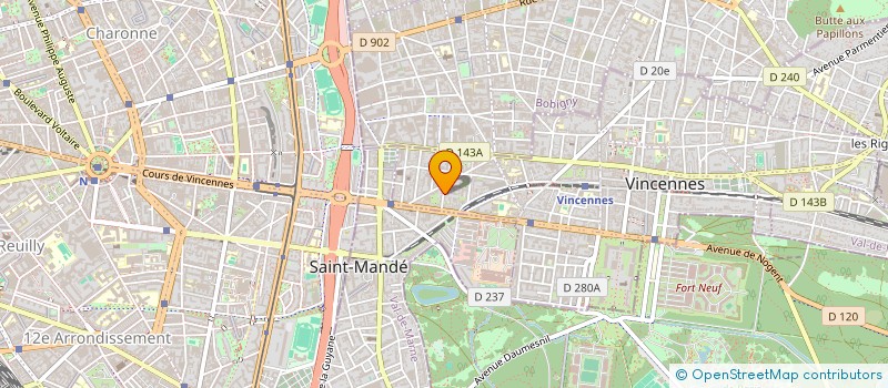 localisation de l'entreprise MADAME VALERIE BRANDICOURT à VINCENNES