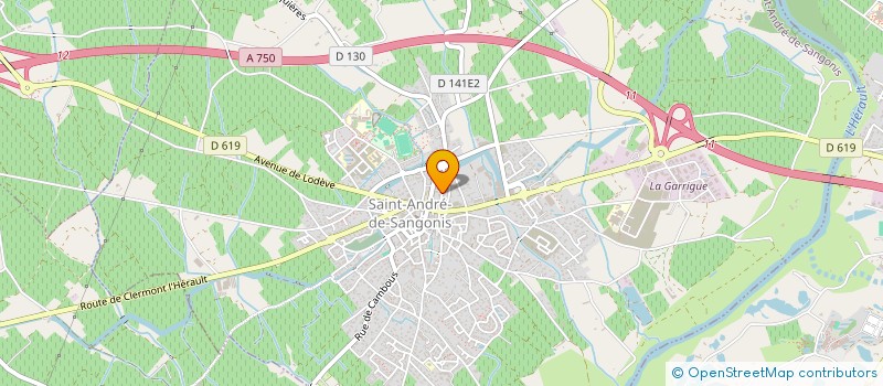 localisation de l'entreprise MADAME VALERIE BRAULT  SAINT-ANDRE-DE-SANGONIS